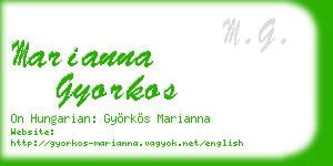 marianna gyorkos business card